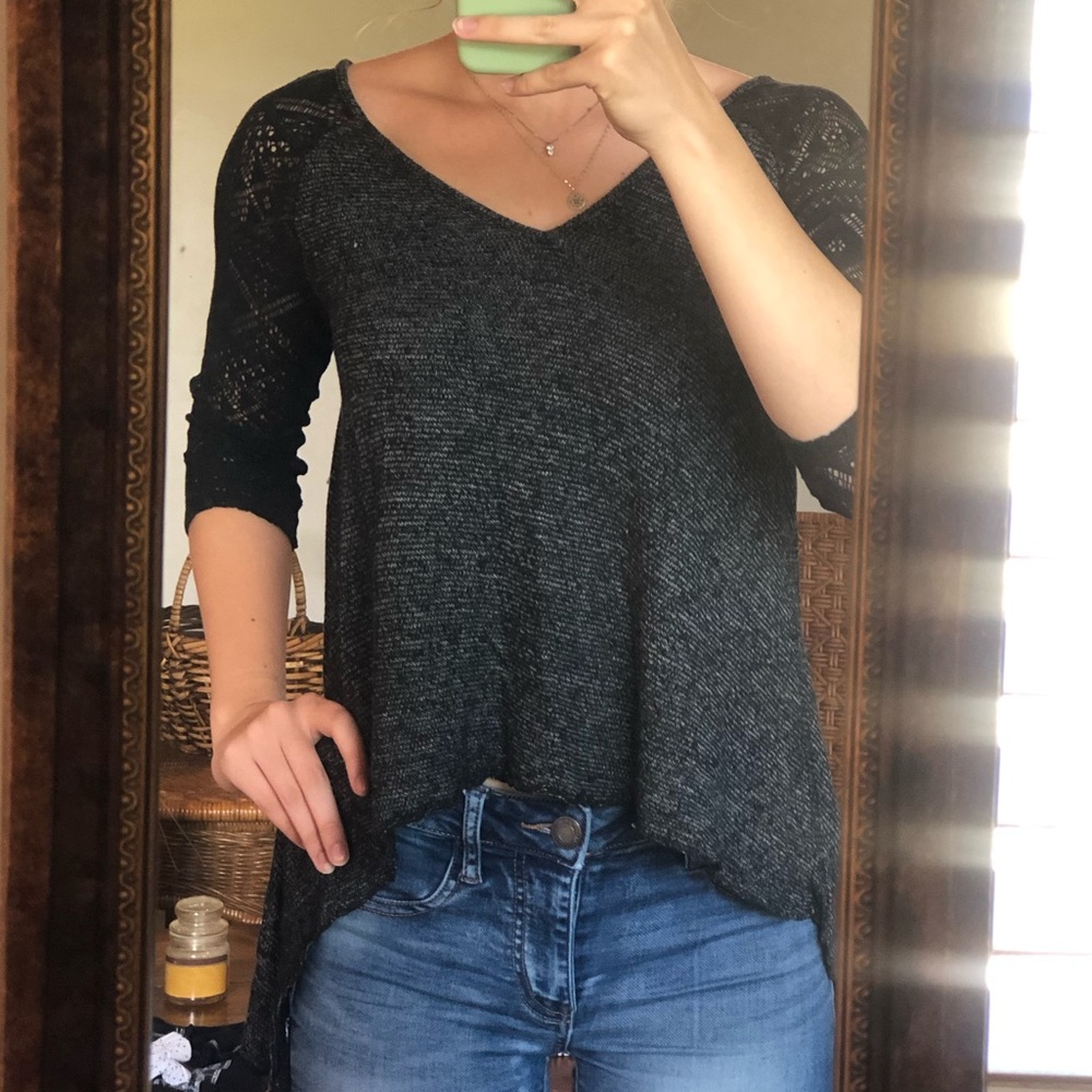 Hollister Black Knitted Blouse